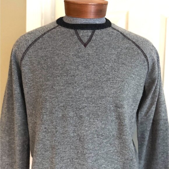 Moncler pullover crew neck gray mens sweater size XL cashmere wool - Picture 3 of 16